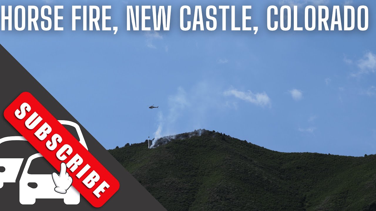 Helicopter Water Drops on Horse Fire – New Castle, Colorado (July 10, 2025)