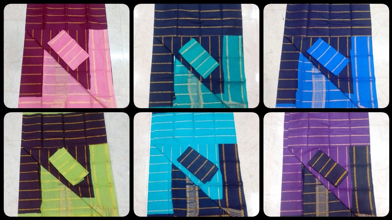 Trending famous sungadi velthari sarees 💕 with running blouse zari border 💕 To orders 