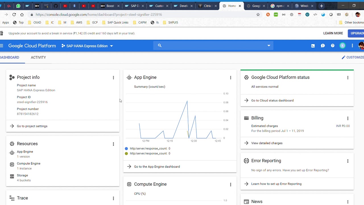 Customizing Google Cloud Shell with SAP Development tools