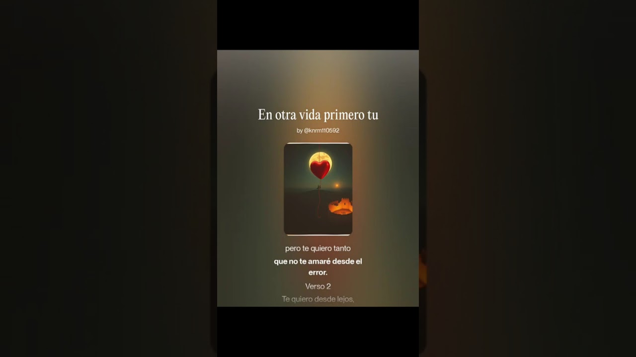 En otra vida,primero tu 