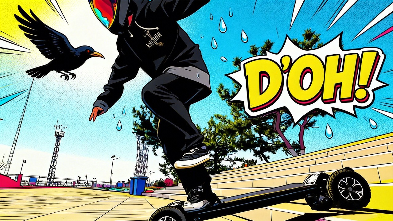 Electric Skateboard Sends Full Staircase — Watch the Landing