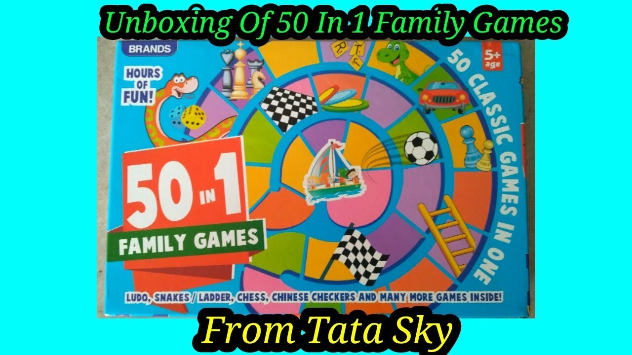 Unboxing Of 50 In 1 Family Games From Tata Sky