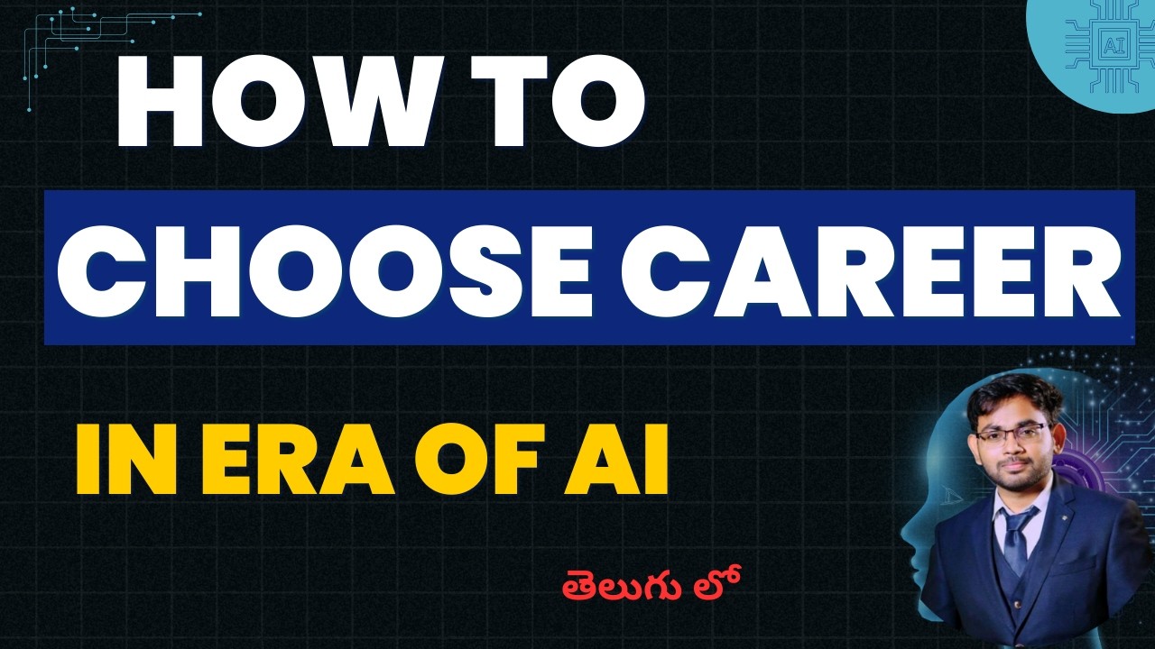 How to choose career in the era of AI | in telugu | CA SAI KRISHNA