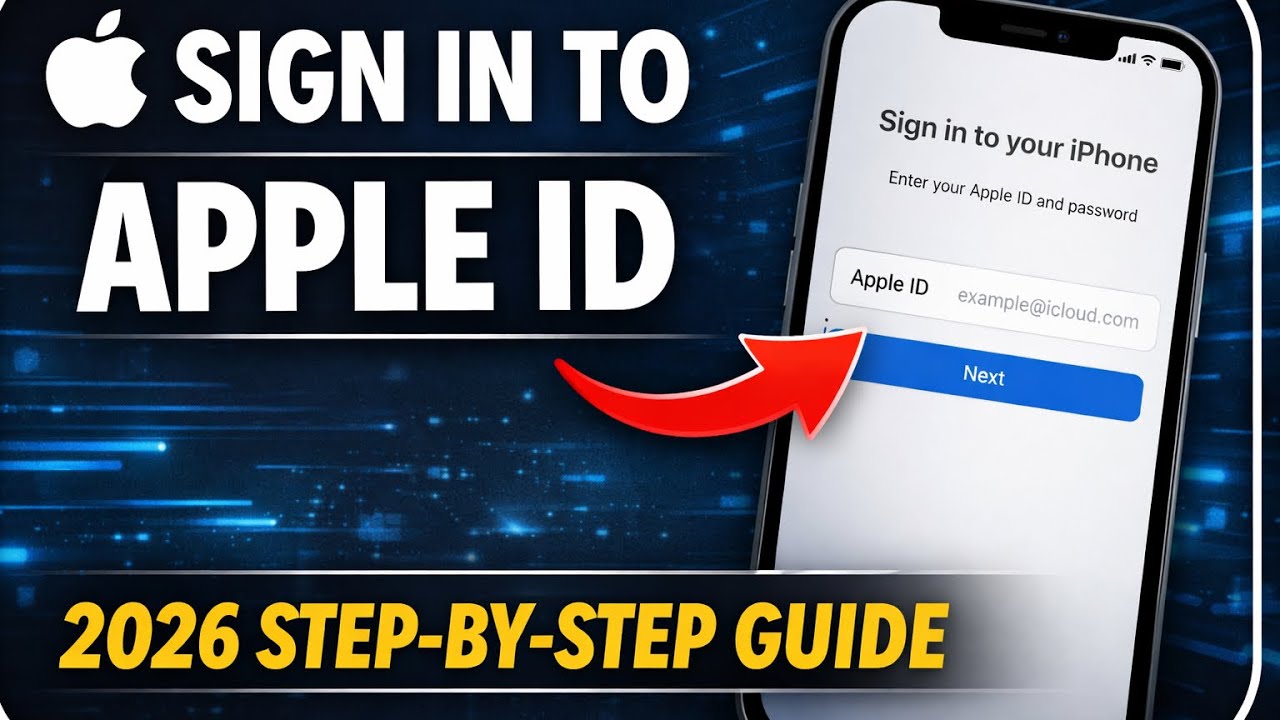 How To Sign In to Apple ID on iPhone (2026 Step-by-Step Guide)