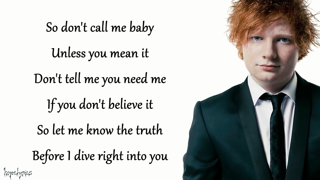 Ed Sheeran - Dive (Lyrics)