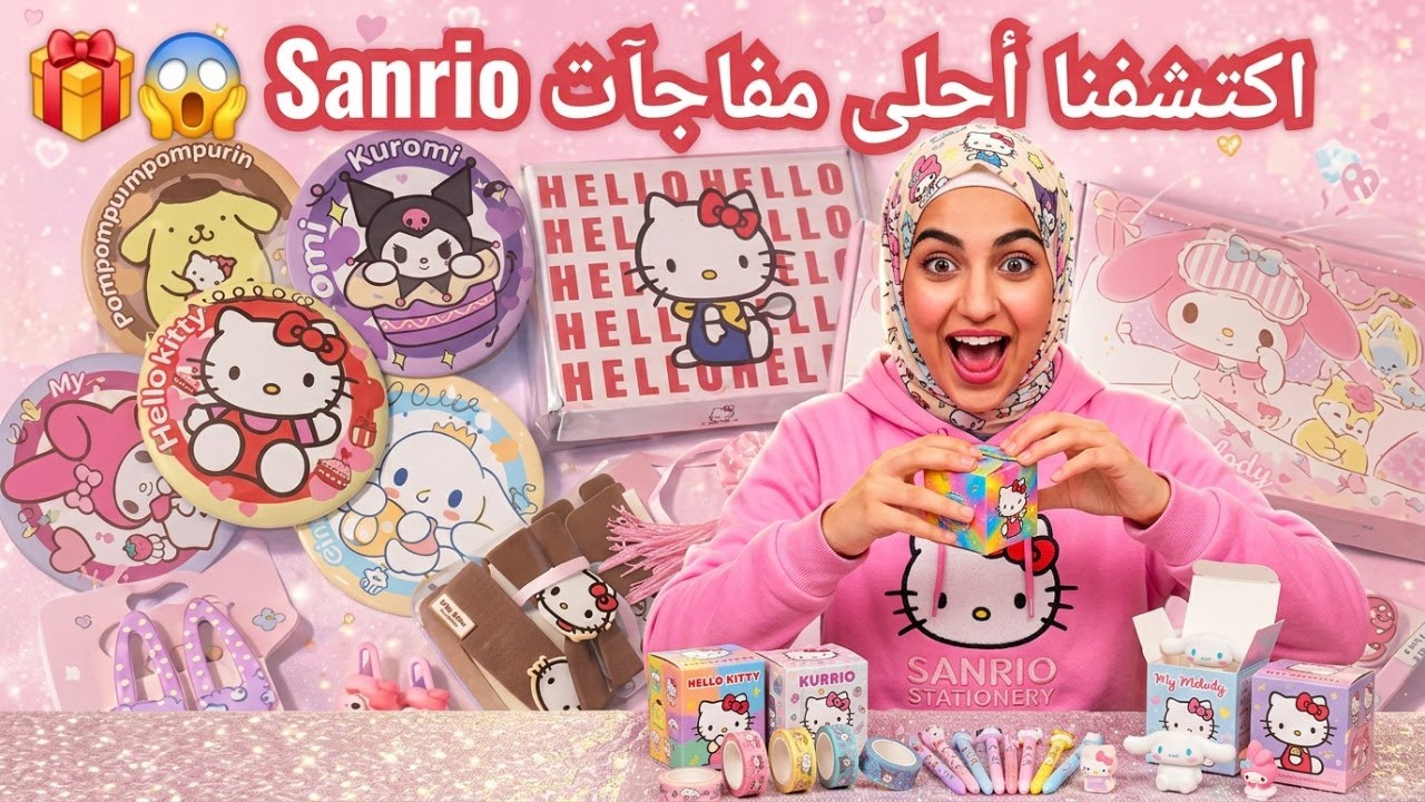 صناديق عشوائية Sanrio لكل الشخصيات 😱 قرطاسية واكسسوارات شعر كيوت جداً 🎁💗