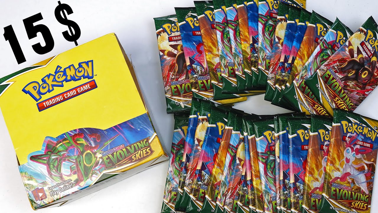 Opening FAKE Pokemon Cards Booster Box - Evolving Skies from Aliexpress