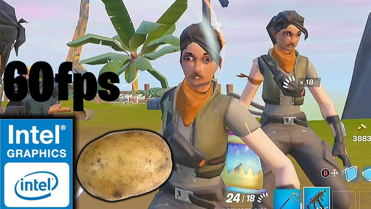 Fortnite On Intel HD Graphics 620 i5-7200U 60fps (2022)