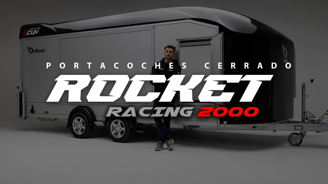 Remolque Portacoches Cerrado ROCKET RACING 2000