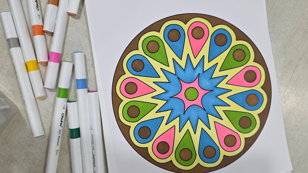 Relaxing Mandala Coloring Session 🎨 | S2 |@ColorWithMeOfficial24 |#adultcoloring#mandala 