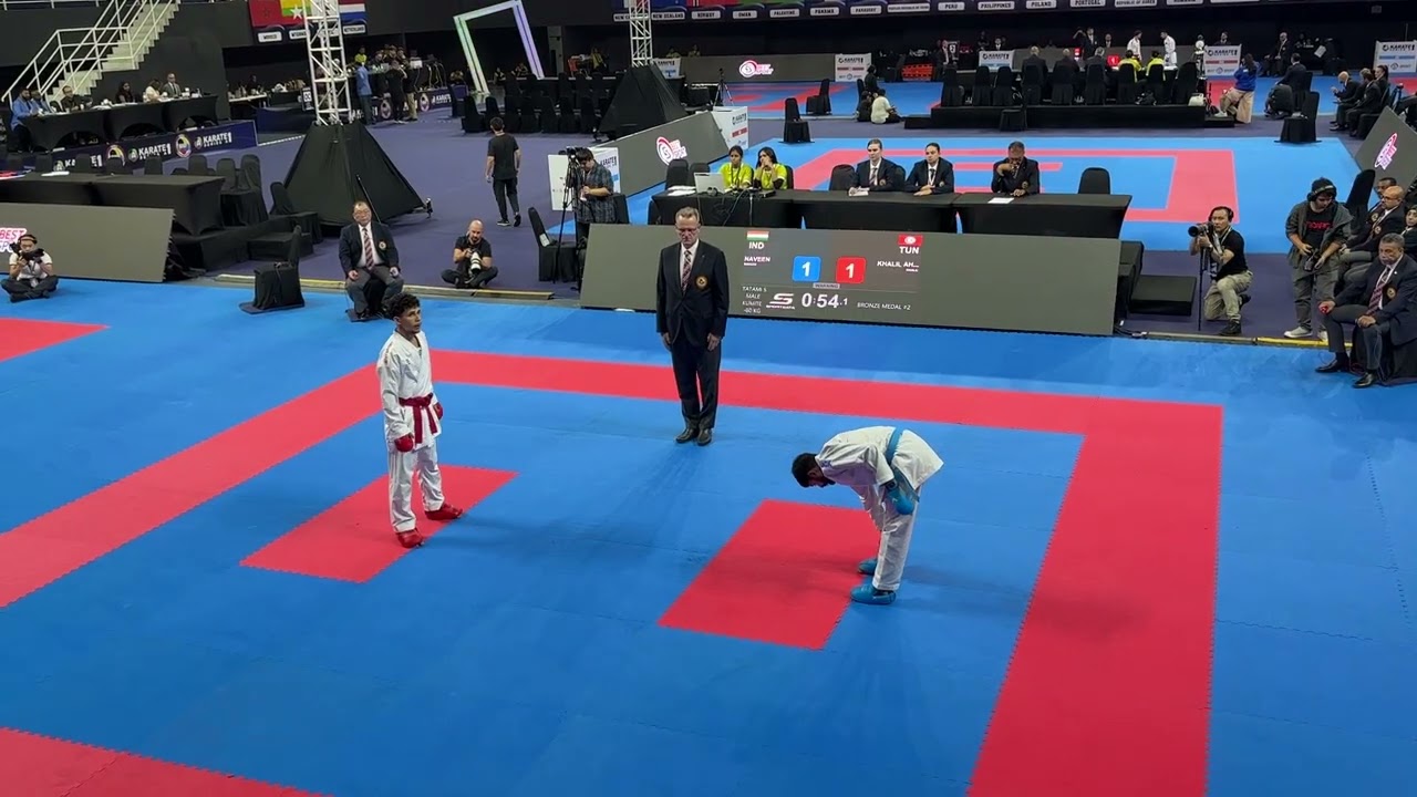 Naveen bronze 🥉 medal fight India 🇮🇳 V/S Tunisia 🇹🇳 