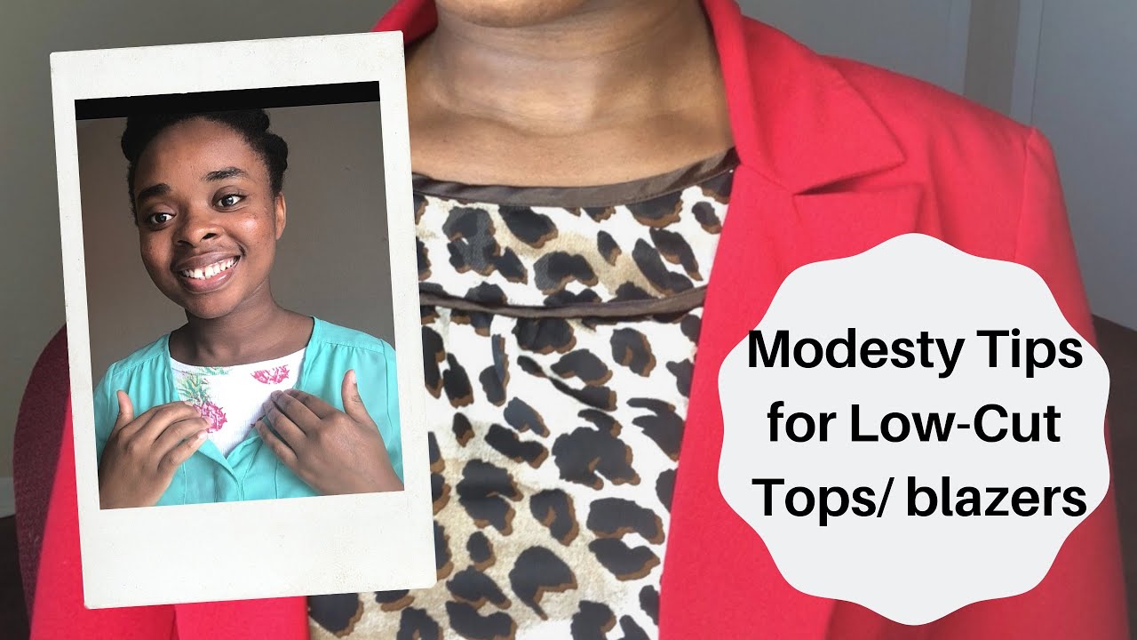 MODESTY TIPS FOR LOW-CUT TOPS AND BLAZERS | Modest Closet