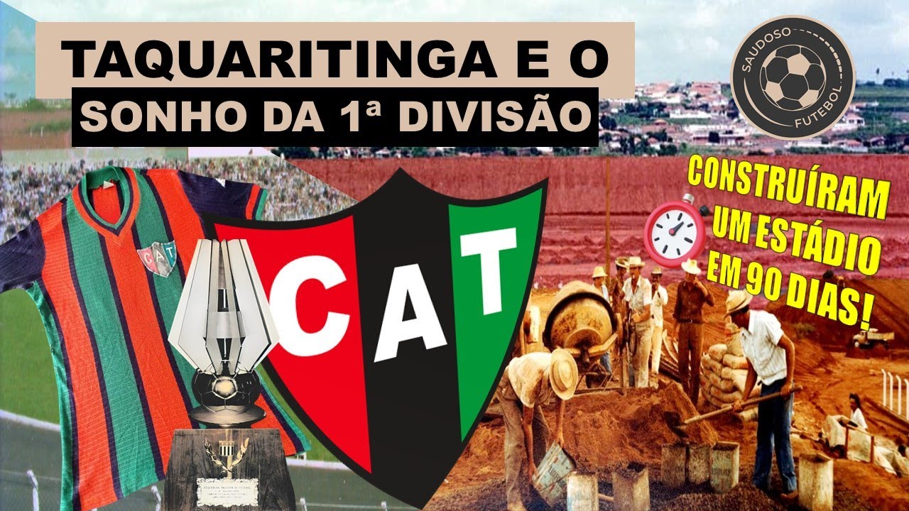 TAQUARITINGA E O SONHO DA 1&ordf; DIVIS&Atilde;O!