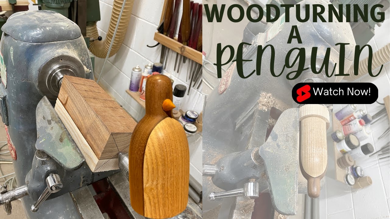 Woodturning a Penguin!