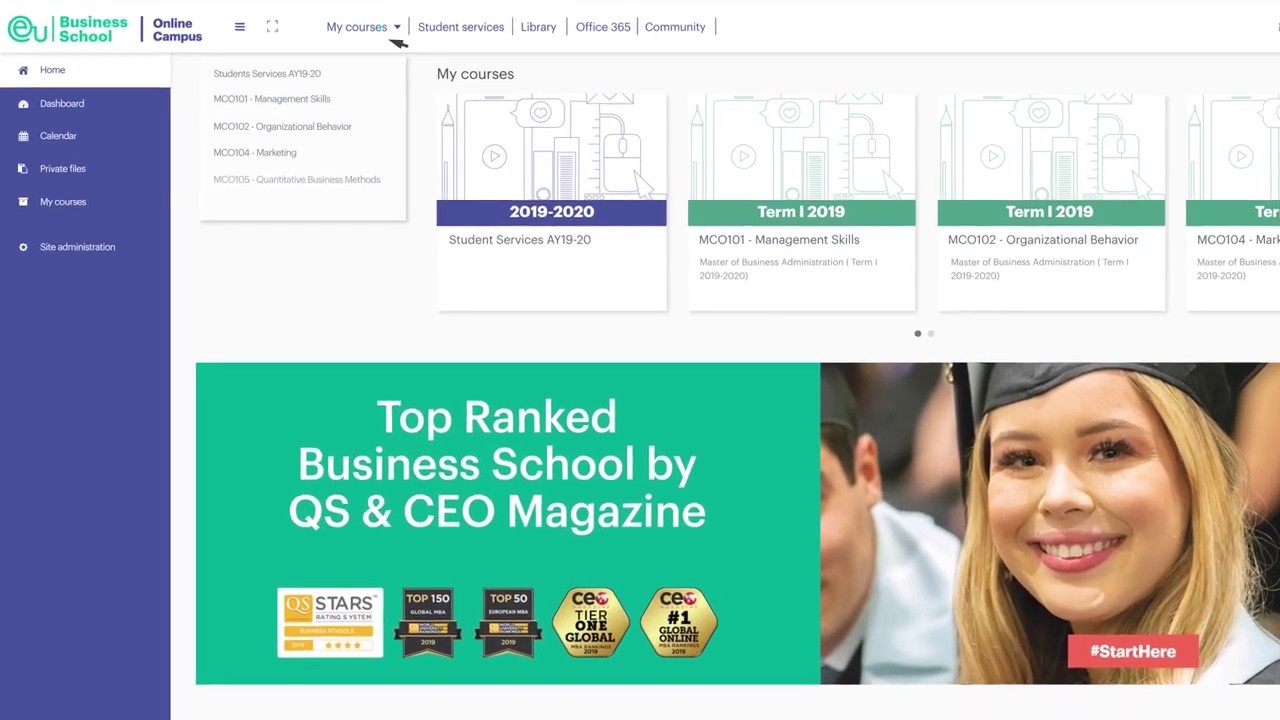 EU Business School  Online Campus Platform Guide  | Escuelas del Mundo