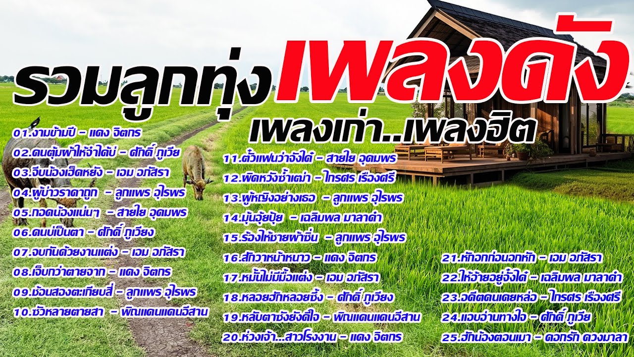 รวมเพลงลูกทุ่งเพลงดังฟังเพลิน