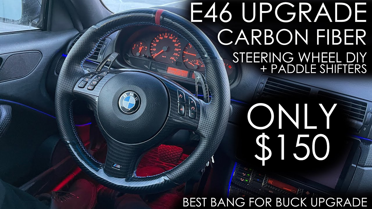 $150 DIY BMW Steering Wheel Upgrade | E46 Steering Wheel Wrap DIY