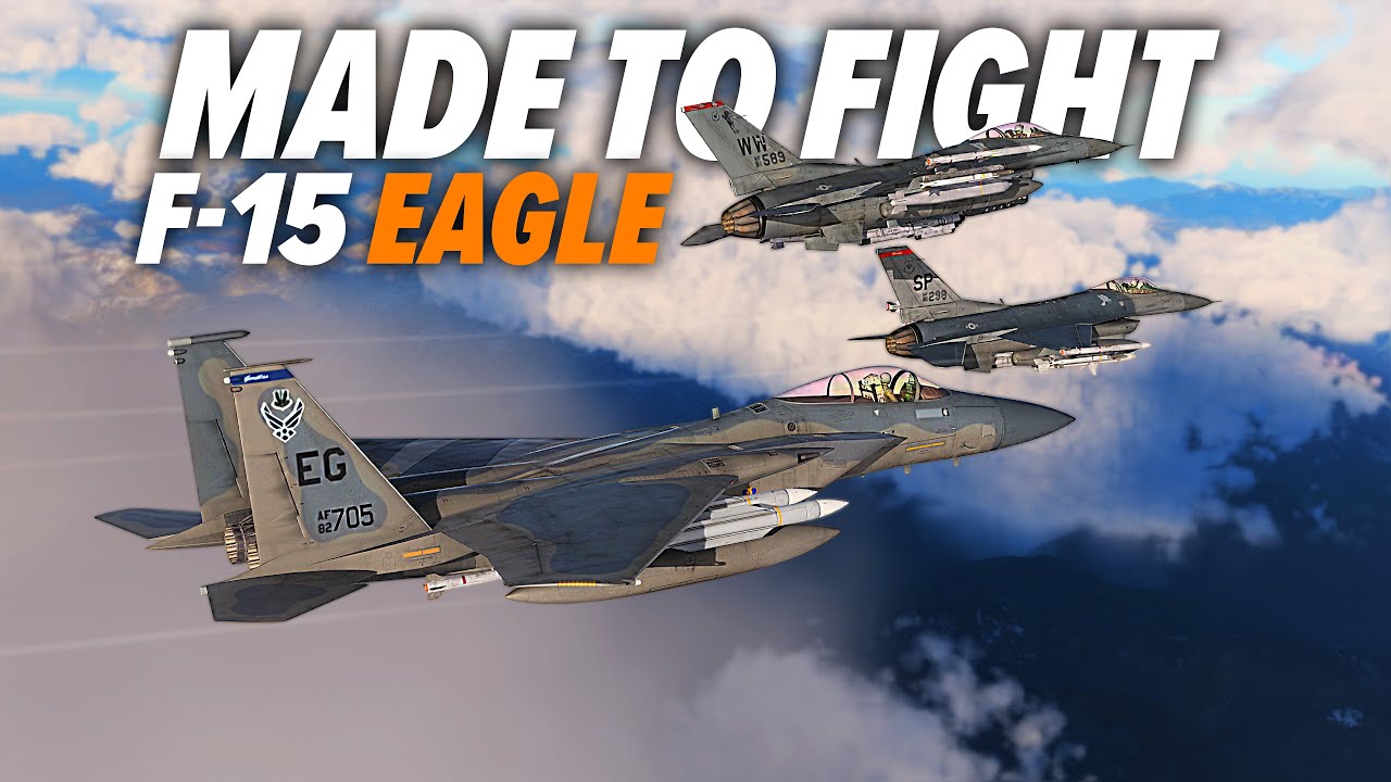 F-15 Eagle Escort 2 F-16 Vipers Deep Behind Enemy Lines | DCS World