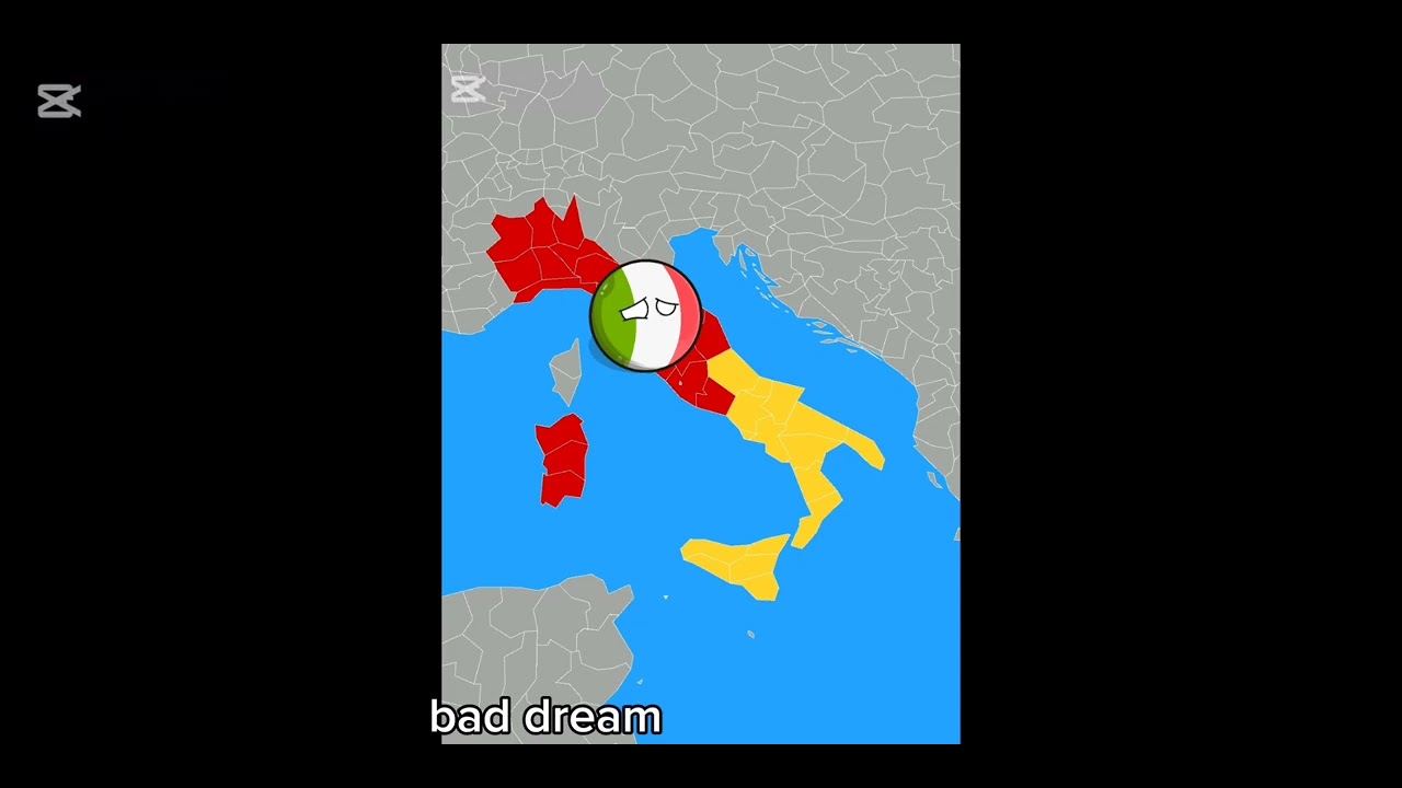 countryballs good dream vs bad dream ww1 part 4(italy, portugal, and serbia)