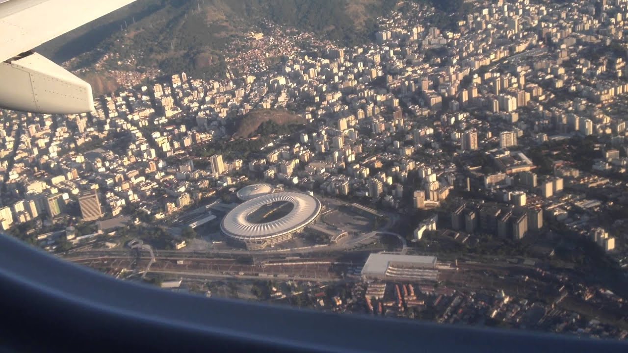 Pouso Rio de Janeiro por do sol