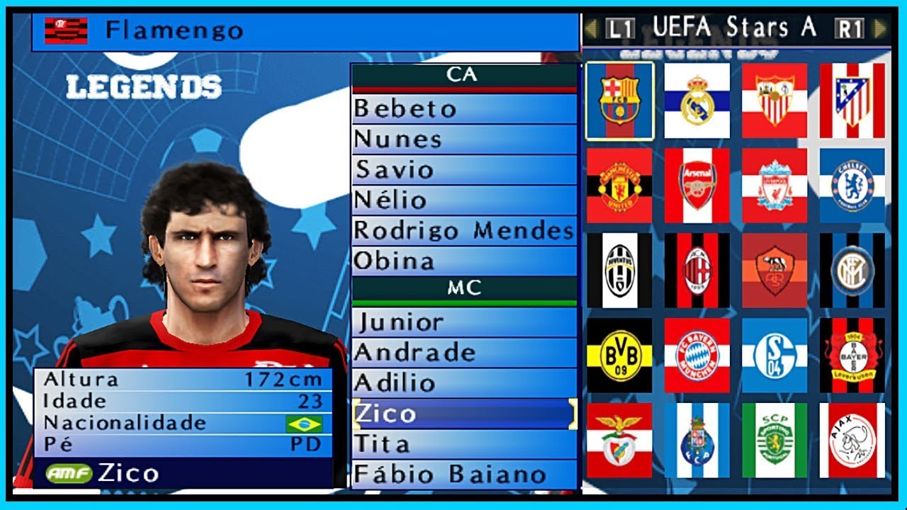 O MAIOR PES LEGENDS DE TODOS É ESSE OFICIAL - PS2