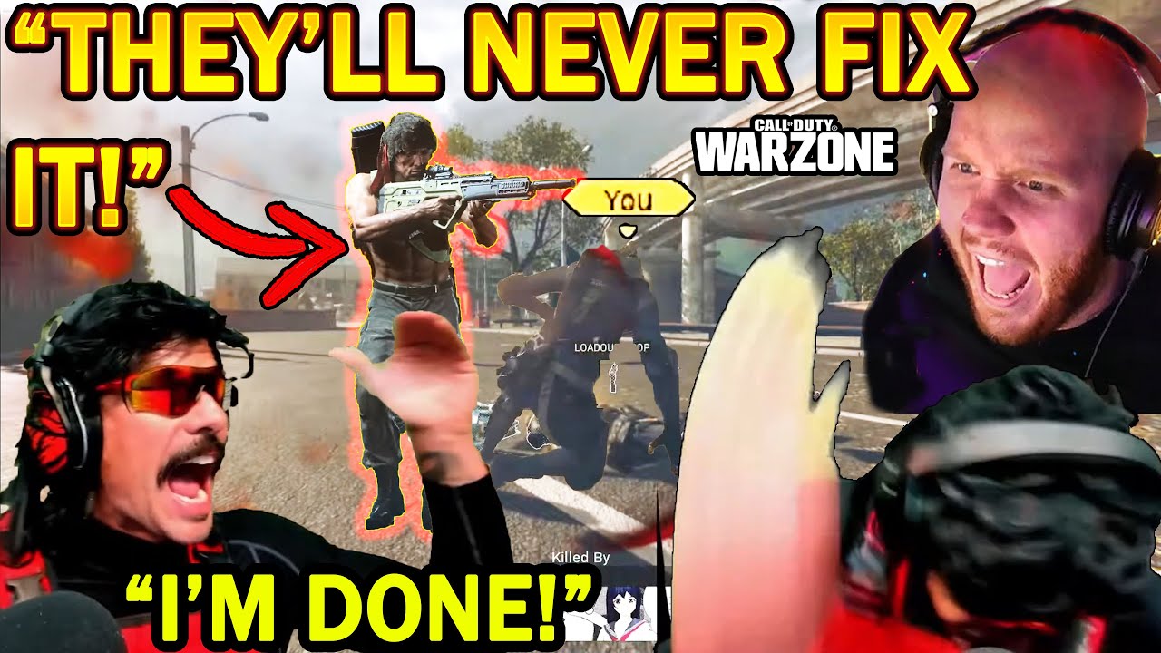 DrDisrespect SLAMS Desk & RAGE QUITS Warzone with TimTheTatman & Zlaner! (They Won't Fix It!)