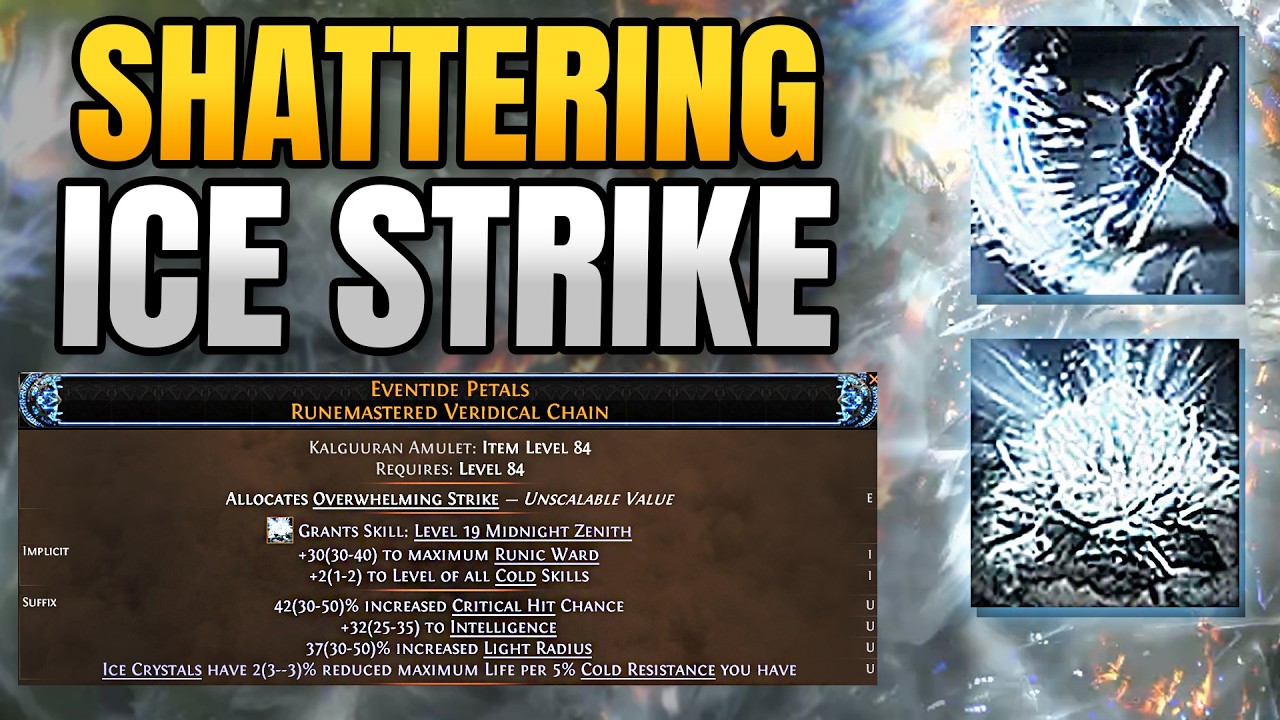 Ice Strike SHATTERING Monk Build Guide 0.5 Endgame Update - Path of Exile 2