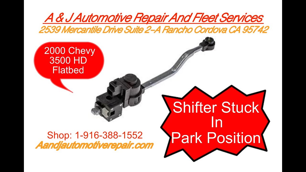 2000 Chevy 3500 HD Shift Interlock Actuator
