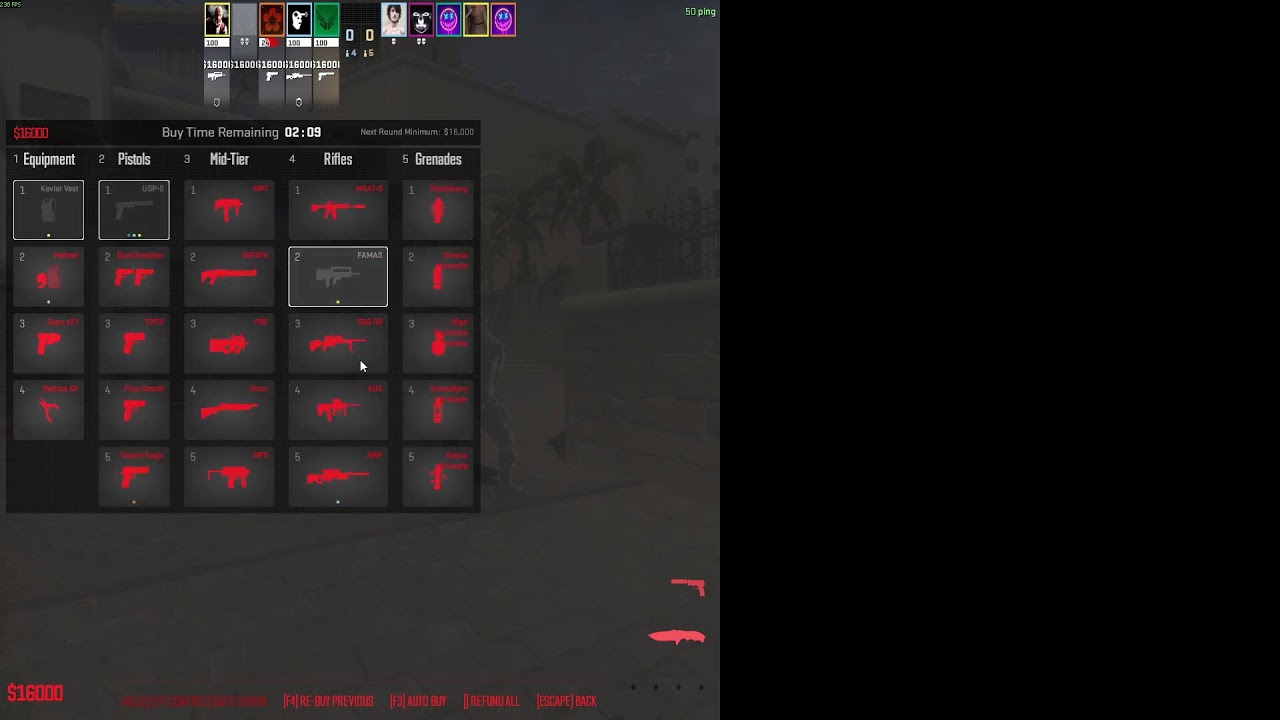 1st match no warmup -dust