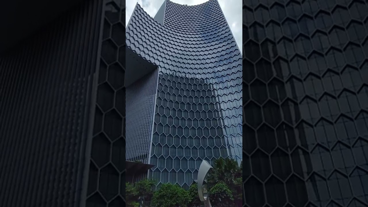 the buildings and rock formation