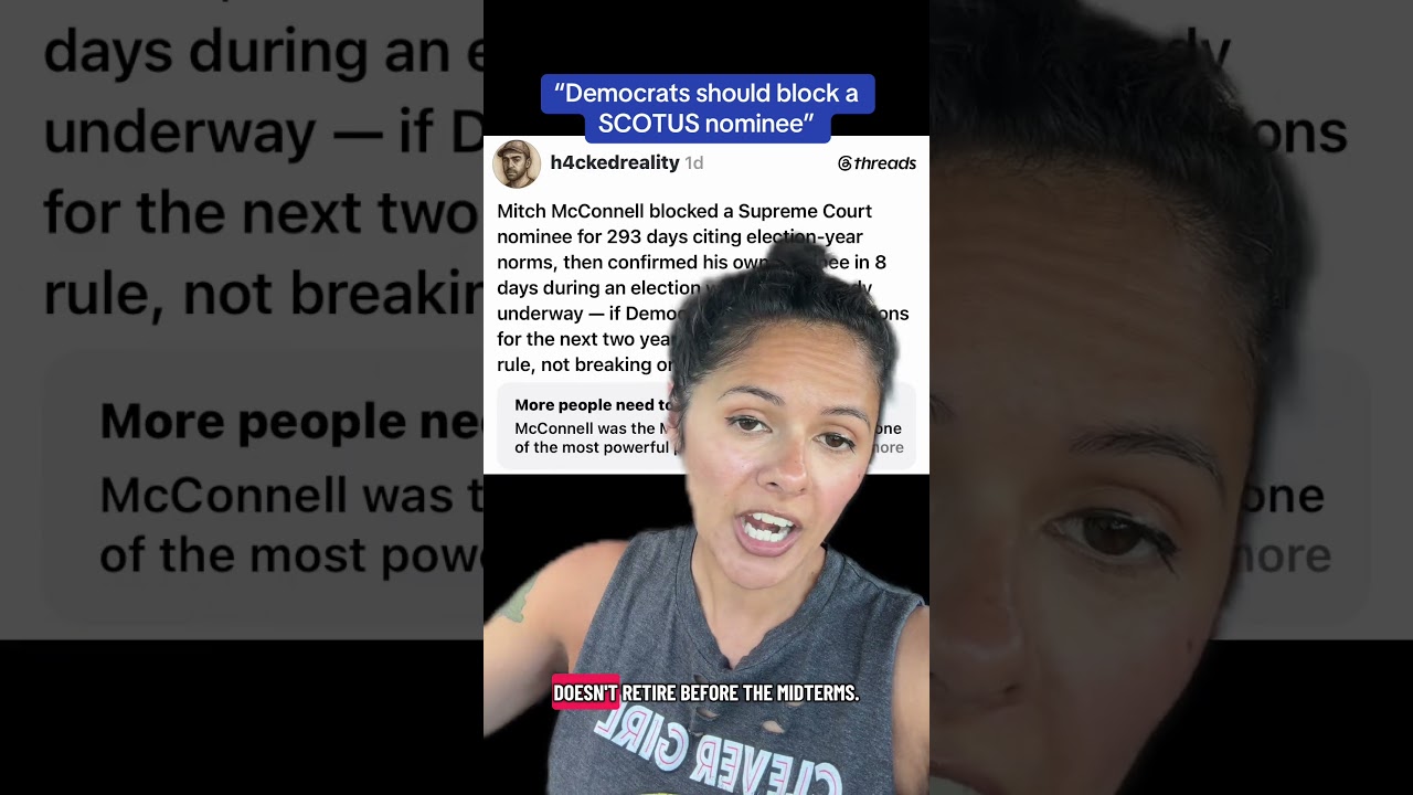 &ldquo;Democrats should block a SCOTUS nominee&rdquo;
