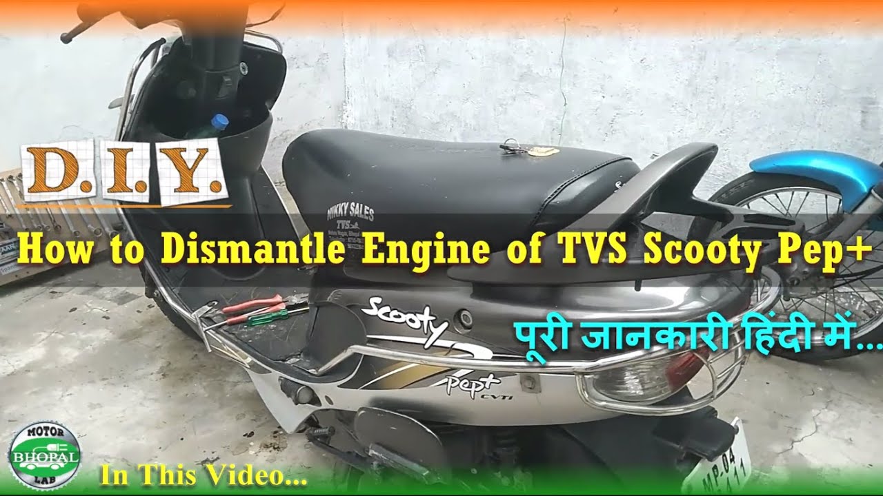How to Dismantle Engine II TVS Scooty Pep+ II DIY Electric Conversion