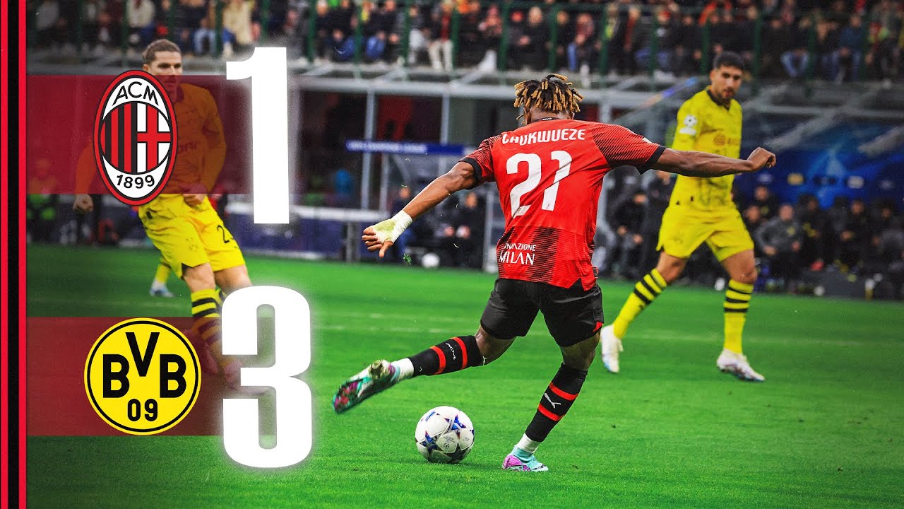 AC Milan 1-3 Borussia Dortmund | 