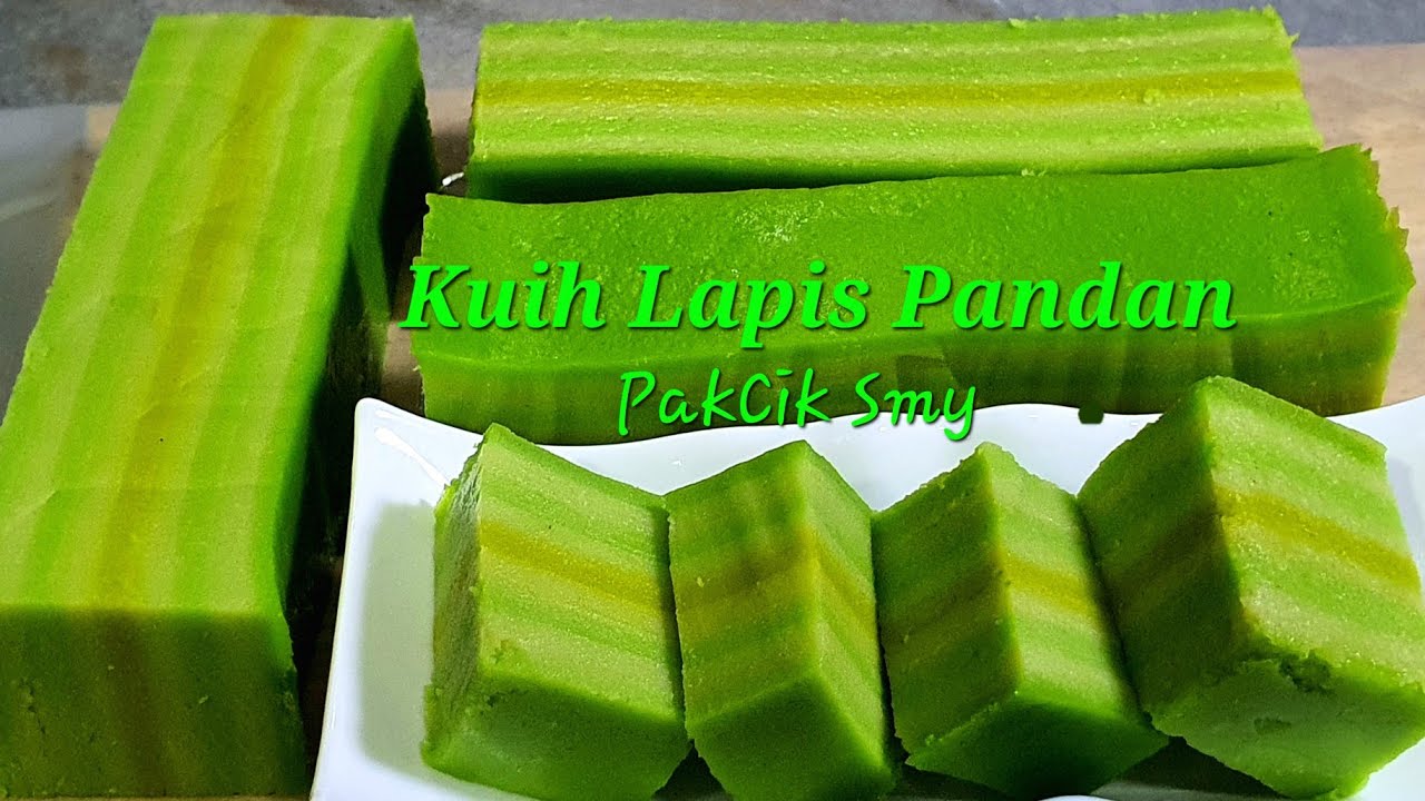Resepi Kuih Lapis Pandan Semerbak Wangi Lemak dan Manis.