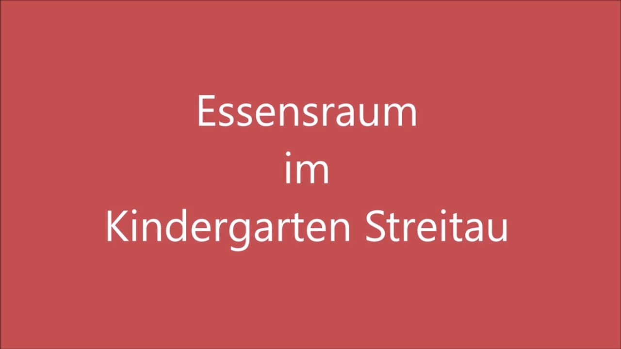Essensraum im Kindergarten Streitau