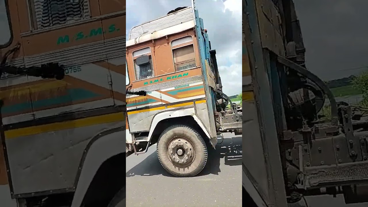 heavy truck crossing 