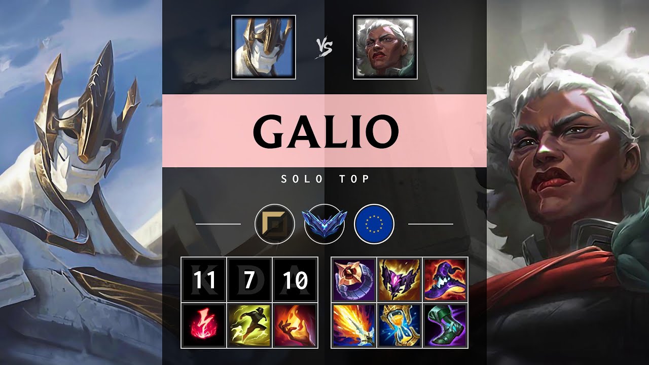 Galio Top vs Ambessa - EUW Diamond Patch 25.14
