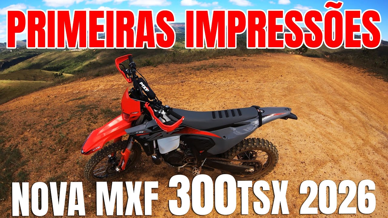 Primeiras impressões da nova MXF 300TSX! Todos perguntando sobre a moto na trilha