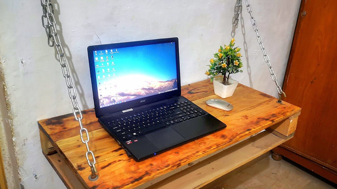 Hanging Laptop Shelf with Iron Chain