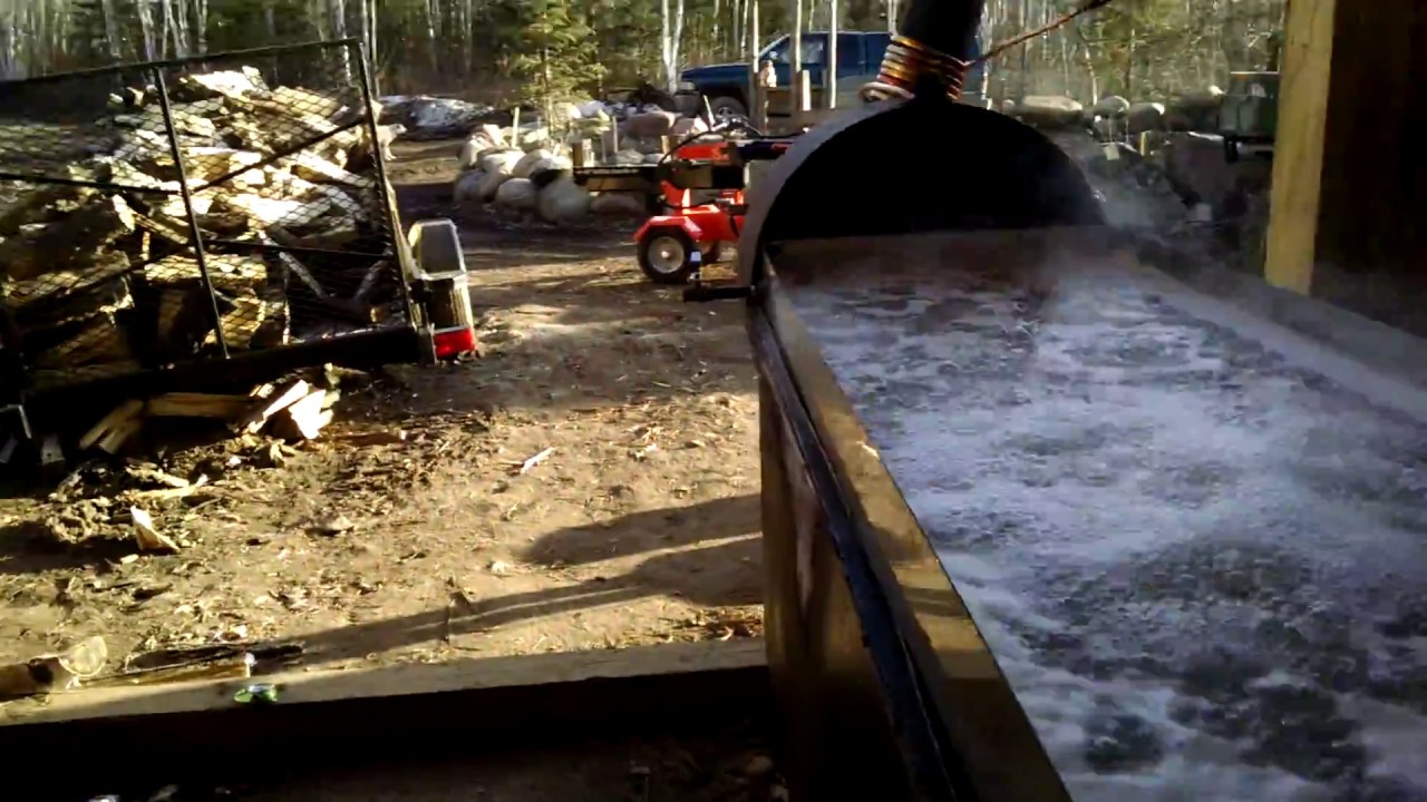 Homemade 12 gph Maple sap evaporator