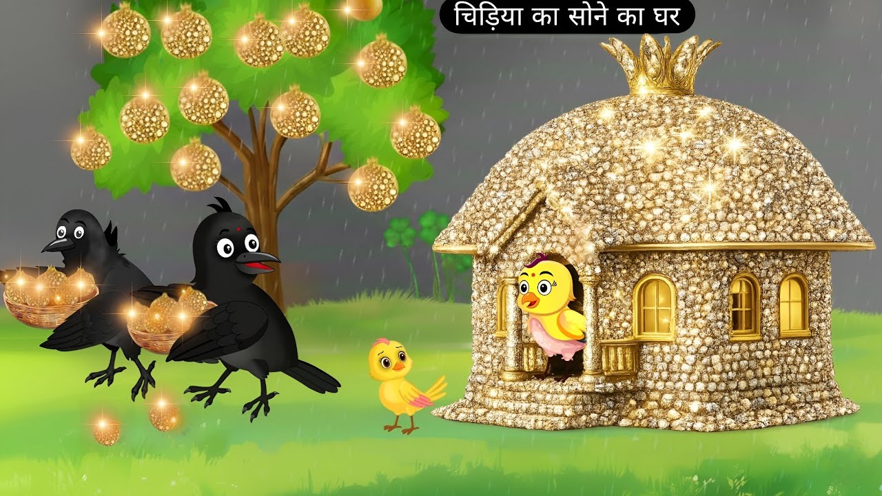 चिड़िया का सुनहरा घर | Kalu Kauwa Cartoon | Chidiya Wala Cartoon | Moral Birds Story