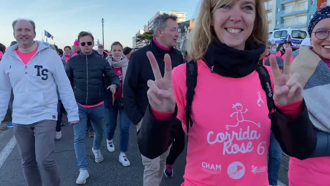 CORRIDA ROSE LE TOUQUET PARIS PLAGE 3000 PARTICIPANTS