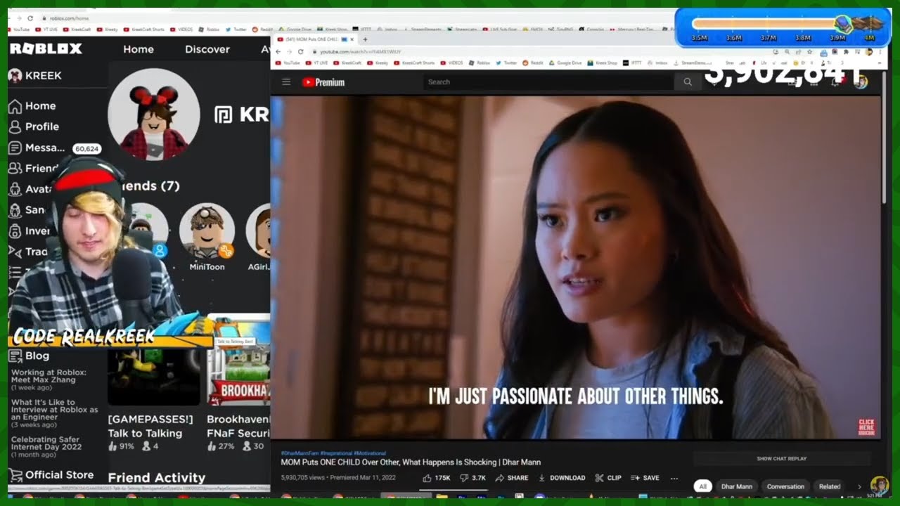 KreekCraft Reacts to Dhar Mann - MOM Puts ONE CHILD Over Other, What Happens Is Shocking