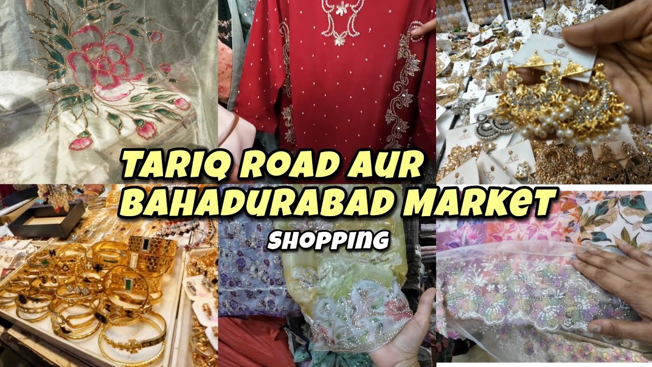 Tariq road aur Bahadurabad Market sy shopping 🛍️