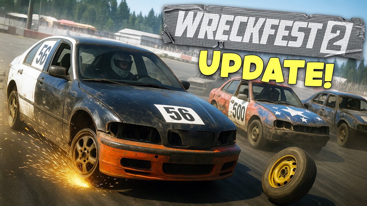 Wreckfest 2's First BIG UPDATE Is Here! 2 NEW CARS, 2 NEW TRACKS!