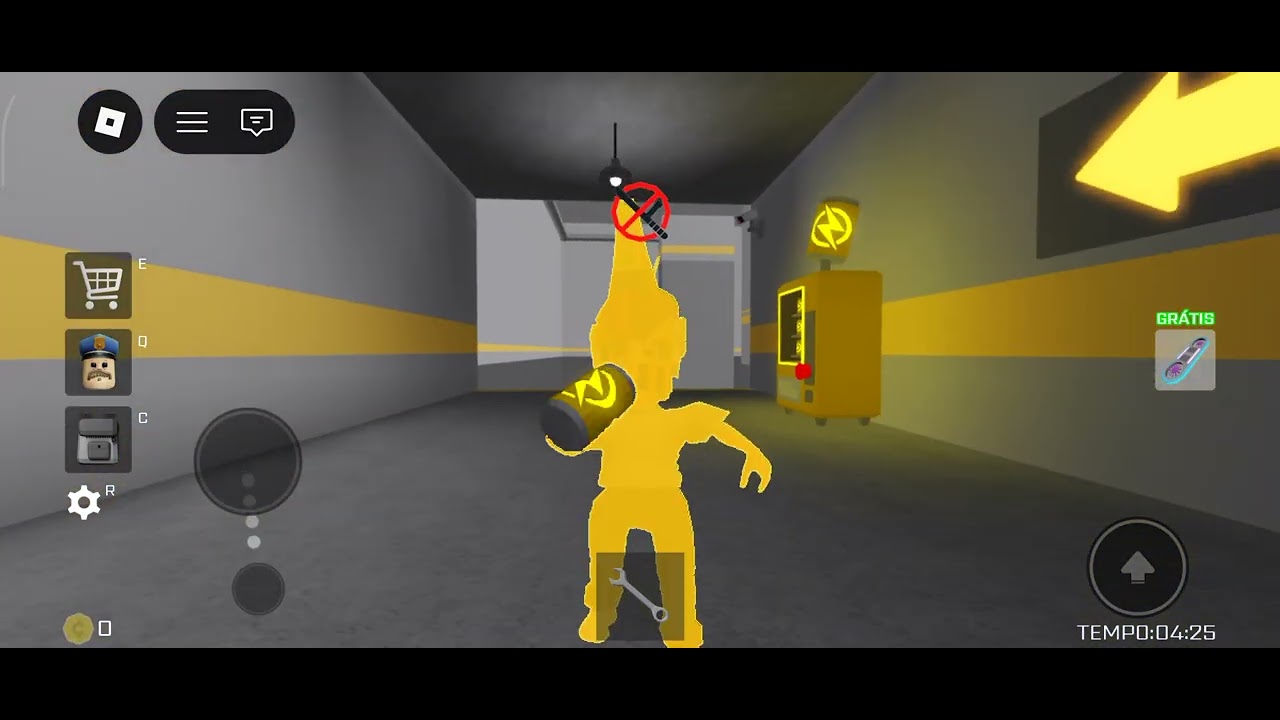 Jogando Roblox pela primeira veiz