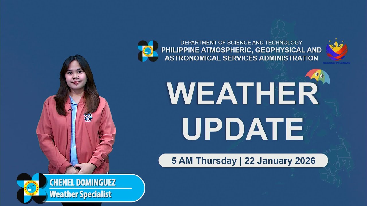 Public Weather Forecast issued at 5AM | January 22, 2026 - Thursday