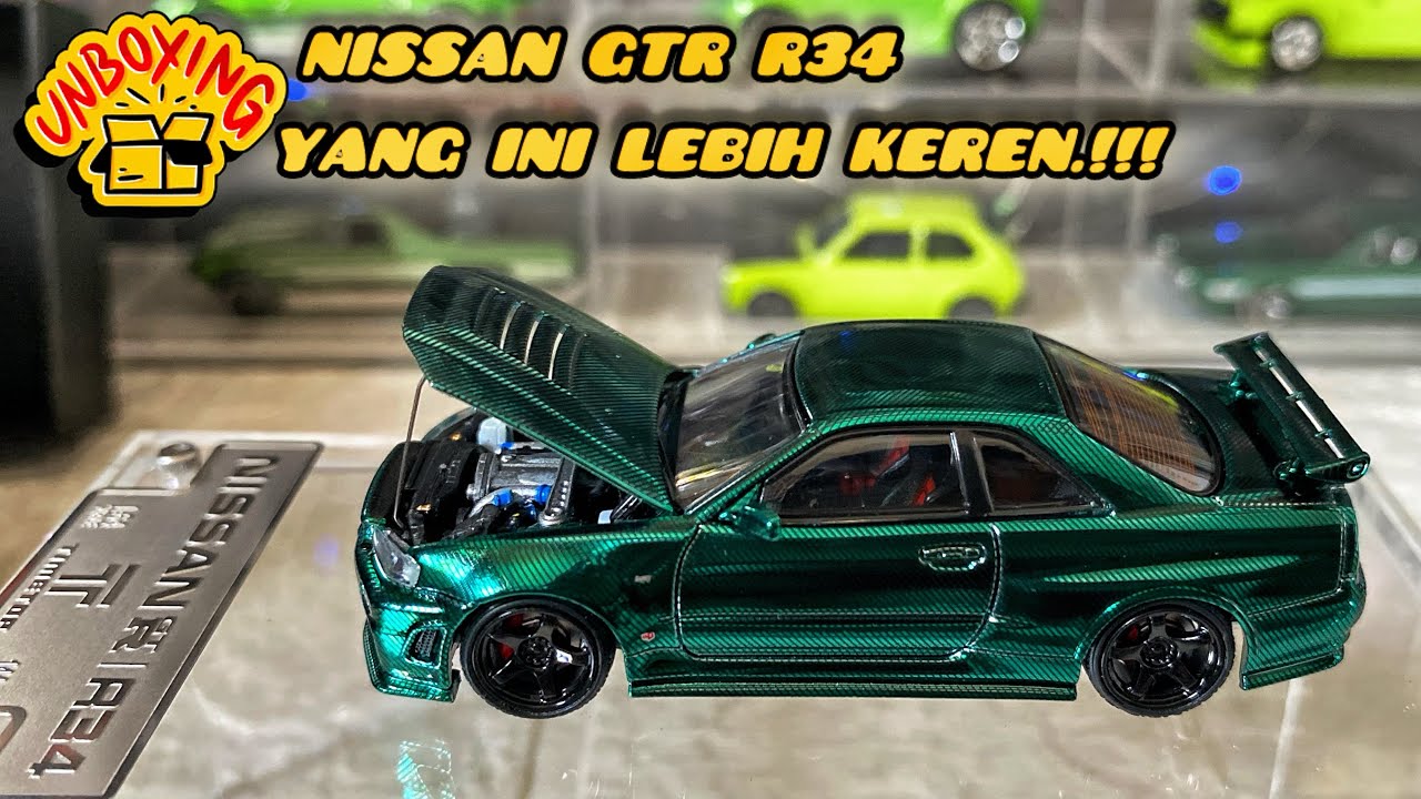 Pertama Kali Unboxing Diecast Nissan GTR R34 TimeTop ‼️