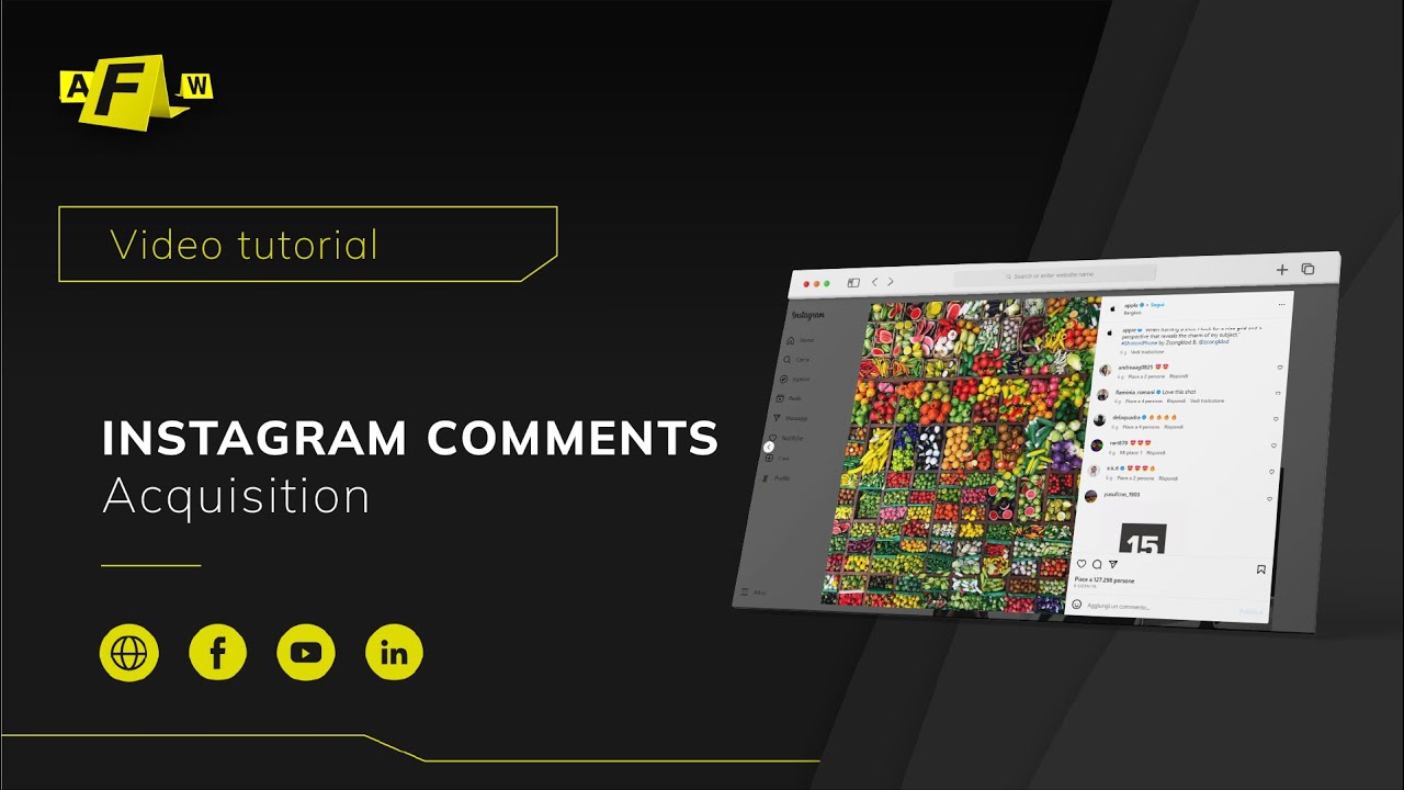 FAW - Forensics acquisition of Instagram Comments
