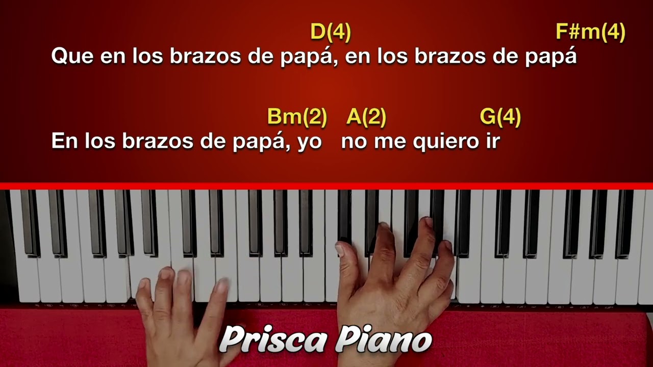 Cómo tocar el canto En los brazos de Papá de Oasis Ministry en piano fácil